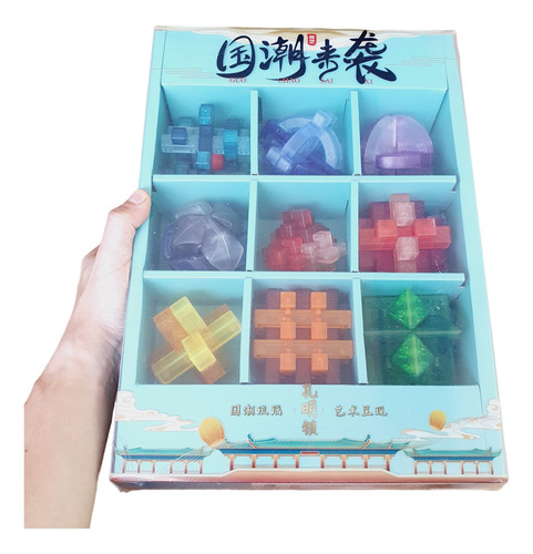 Set Puzzles Ensamblar X9 Qiyi Caja Regalo Rompecabezas