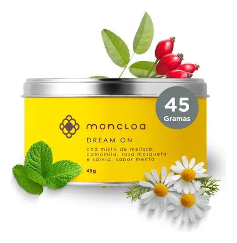 Chá Infusão Misto Camomila Dream On Relaxante 45g Moncloa