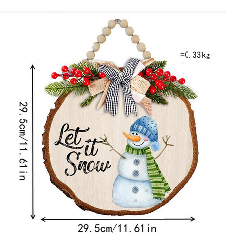 Letrero Colgante De Navidad, Letrero De Puerta Con Coronas