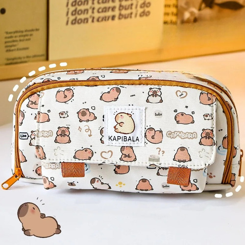 1pz Lapicera Bolsa Funda Cosmetiquera Varios Compartimentos