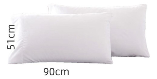2 Fundas Para Almohada King Size De Algodón Varios Colores