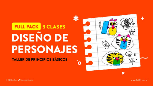 Full Pack 3 Clases: Taller Diseño De Personajes