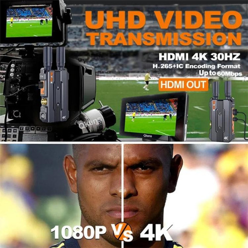 Monitor De Transmissor De Vídeo Sem Fio De Alcance De 200 M