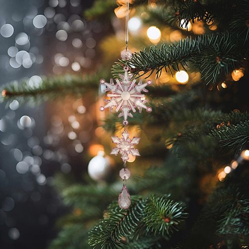 Adornos Navideños Con Copos De Nieve Adornos Con Copos De Ni