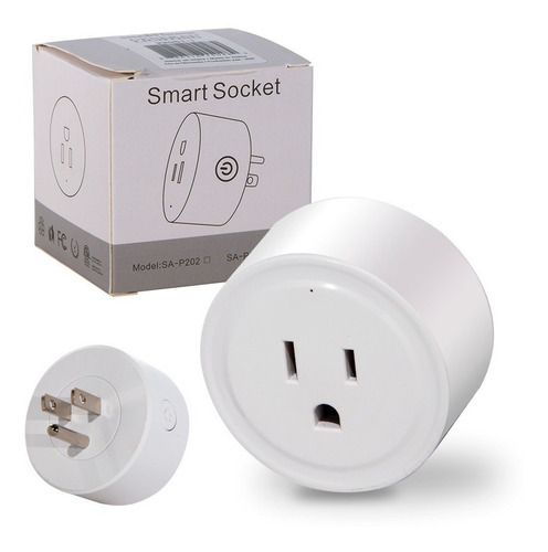 Enchufe Inteligente Wifi Smart Plug Alexa Home Socket Color Blanco