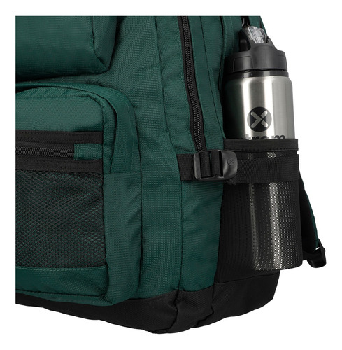 Mochila Xtrem Atlanta 4xt Forest Green Color Verde Diseño de la tela Lisa