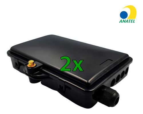 Imagem 1 de 9 de 2 Un Mini Caixa De Atendimento Óptica Cto Ftth 4fo Multitoc