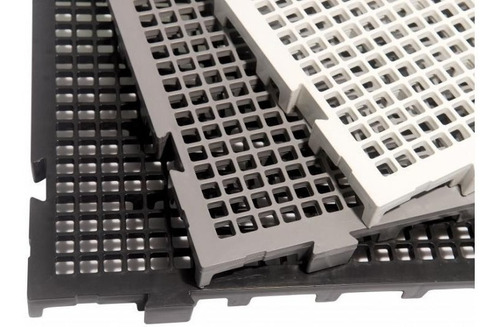 Pallet-piso-estrado-plástico Antiderrapante 50x25x2,5 10 Pçs