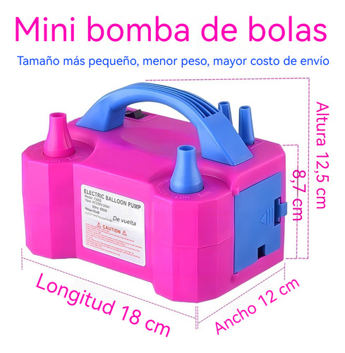 Bomba Inflable De Globo Eléctrico De Doble Fiesta Inflable