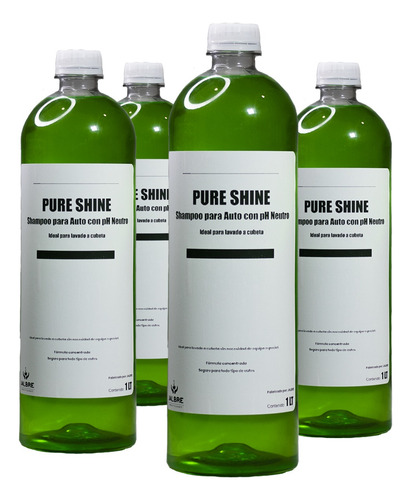 Shampoo Para Auto Ph Neutro 4l Espuma Y Brillo + Microfibras