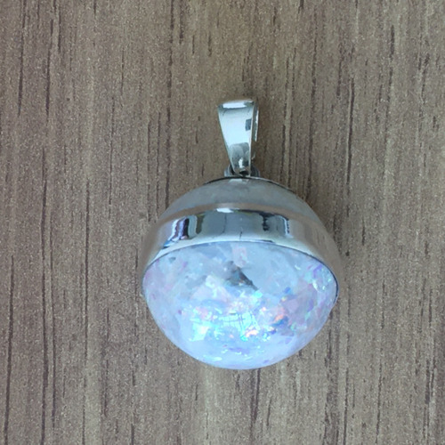 Dije Llamador De Ángel Azul De Plata .925 Agálea Joyería