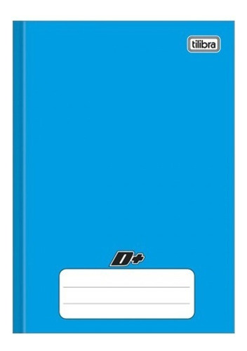 Cuaderno D+ de tapa dura, 96 hojas, Tilibra, colores grandes, color azul