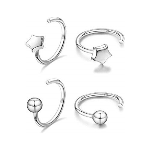 Aretes Aro De Plata Para Mujer