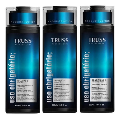 Kit Uso Obrigatório 2 Shampoo + Condicionador Truss
