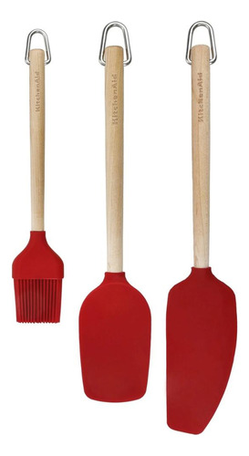 Juego de cepillos de abedul ecológicos Kitchenaid con 3 piezas Kqr751ohe
