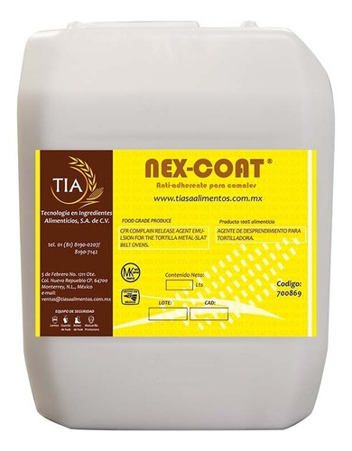 Antiadherente-teflón Nex - Coat 5 Lts Tia