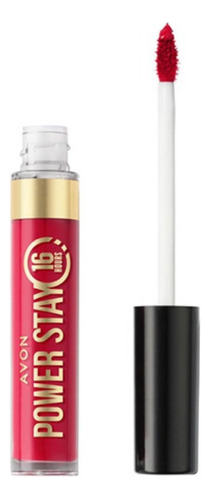 Avon Power Stay Labial Liquido Intransferible 16 Hours Acabado Mate Color Resilient Red