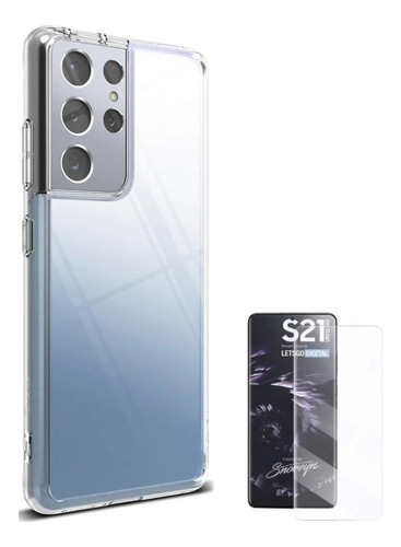 Para Samsung Galaxy S21 Ultra - Case Ringke Fusion + Vidrio