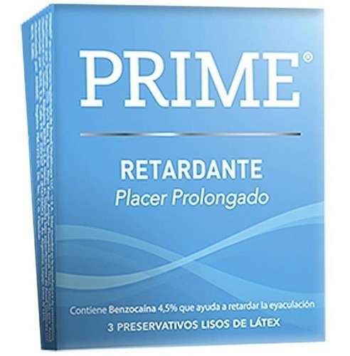 Preservativos Prime Retardante - Caja X 3 Unidades - Fun*