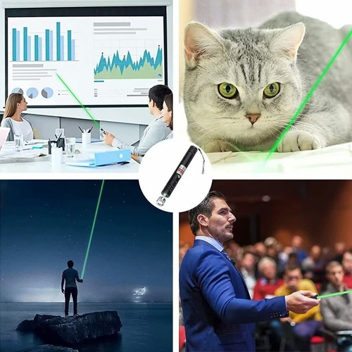 Green Laser Pointer Linterna De Alta Potencia Recargable Usb