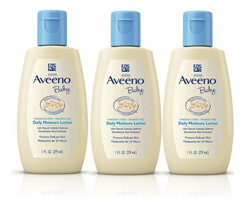 Aveeno Bebé Loción Hidratante Diaria Viajes 1 Onza (29 Ml) -