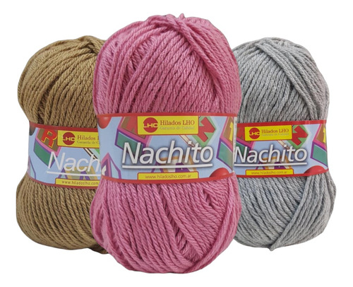 Lana Nachito Cashmilon 4/7 Lho Acrílico X 10 Ovillos (1 Kg)