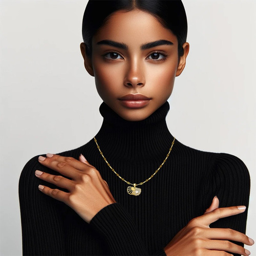 N Collar Conchas Perlas Dije Openable, Joyeria De Lujo Mujer