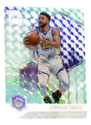 Cv Stephen Curry 2020 Panini Mosaic Reactive Green Refractor