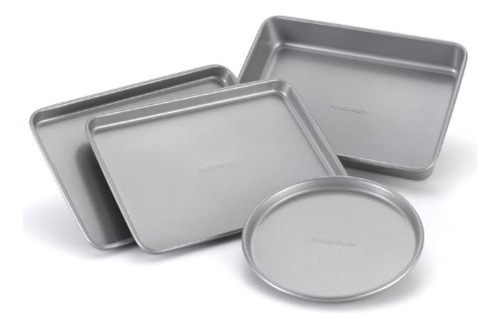 Farberware Nonstick Bakeware 4piece Tostadora Horno Set Gris