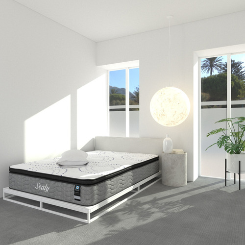 Colchón Sealy Individual Ortopédico Freetz | Con Tecnología Freshsupport Antibacteriana + 2 Almohadas Premium