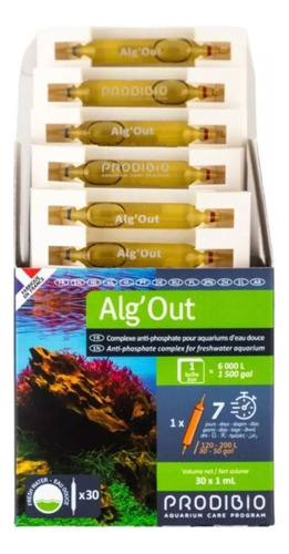 Eliminador antialgas Prodibio Algout 30 ampollas