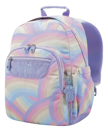 Bolso Morral Escolar Talla M Totto Ecole Gommas Arcoiris 3qs