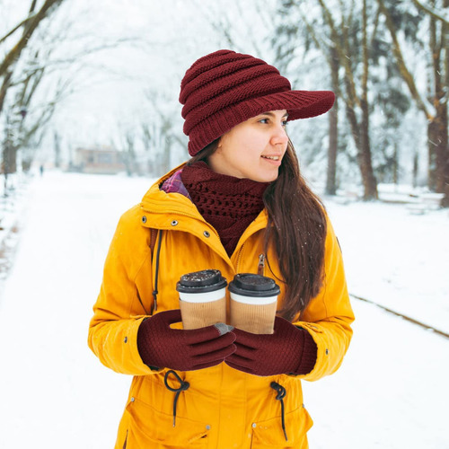 Paquete De 3 Gorros De Punto Invierno Marca Modelo Color Talle Diseño De La Tela