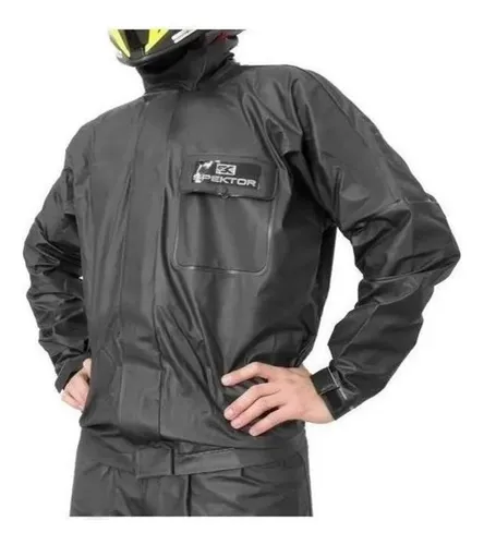 Traje Lluvia Hombre Negro Xl Spektor