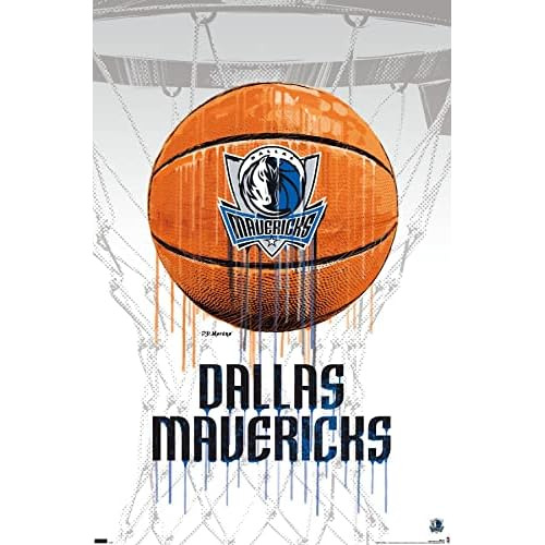 Póster De Pared De Baloncesto  Drip  De Dallas Maveric...