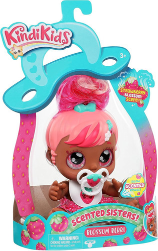 Kindi Kids Scented Sisters 6.5 Muñeca Y 2 Accesorios Con Escencia A Fresa Blossom Berry