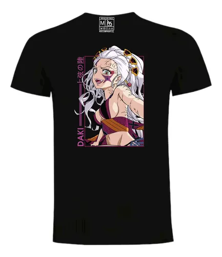 comprar Polera Estampado Dtf Demon Slayer Daki Anime \u002F 081