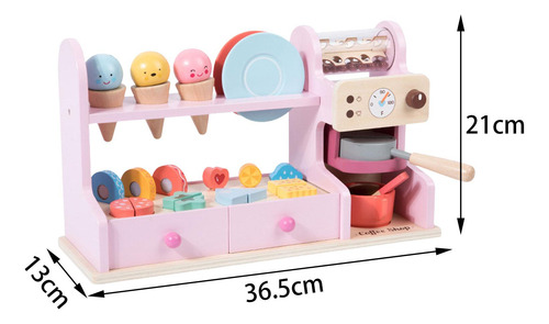 Juguete De Helado De Madera Para Niños De 3, 4, 5 Y 6 Años,