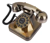 Comprar Teléfono Antiguo, Bronce Vintage Retro Teléfono Fijo Teléfon