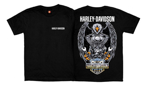 Remera Estampada Varios Diseños Moto Harley Davidson 6