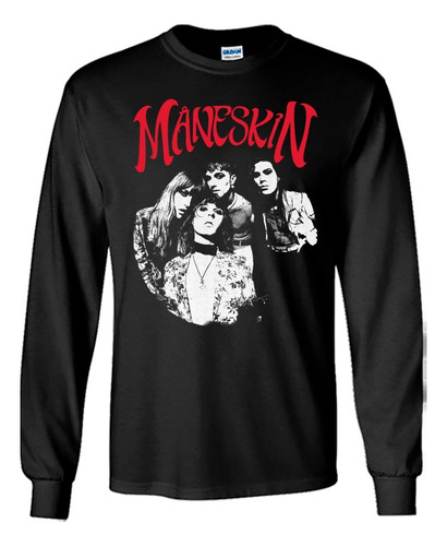 Maneskin Playeras Manga Larga Para Hombre Y Mujer D01