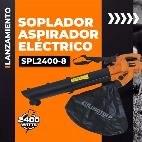 Sopladora Aspiradora Electrica 2400w Lusqtoff Spl2400-8