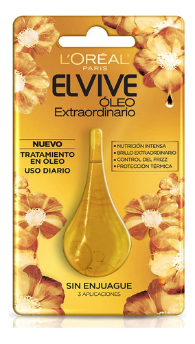  Gota óleo extraordinario L'Oréal Paris Elvive Nutrición Universal de 4.5mL