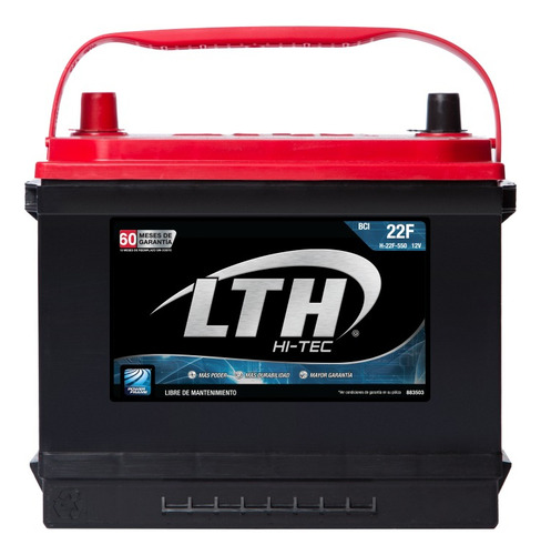 Batería Lth Hi-tec Modelo: H-22f-550