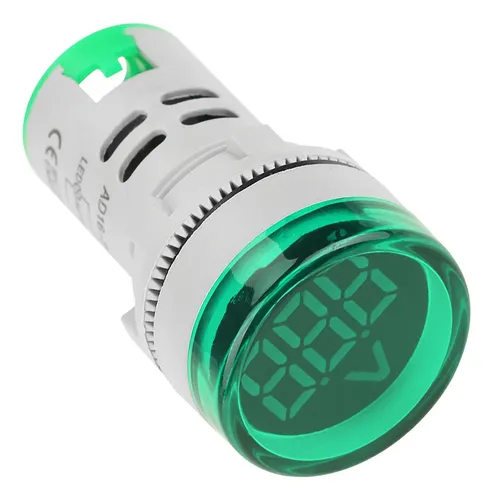 comprar Luz Indicadora Led Redonda Voltaje Ca Pantalla Digital Verd