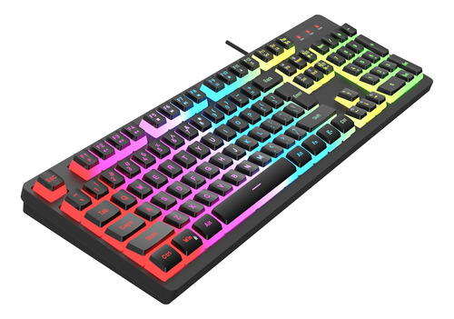 Teclado Con Cable Rgb L200 Conectado A Pc Chrome Rgb