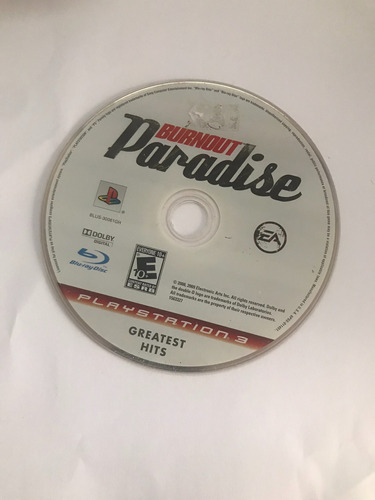Burnout Paradise Ps3 - Mídia Física