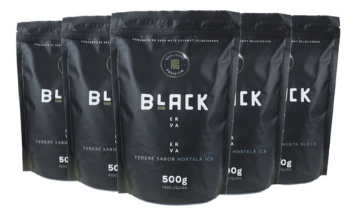 5 Erva Tereré Premium 500g - Black Erva - Escolha O Sabor