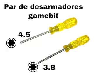 Par Desarmadores Gamebit 3.8 / 4.5 Mm Nes , Snes , N64 , Gb