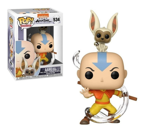 Figura de acción  Aang Con Momo 36463 de Funko Pop! Animation